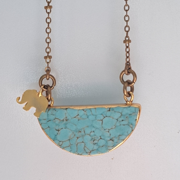 Half Moon Turquoise Pendant - Picture 5 of 13
